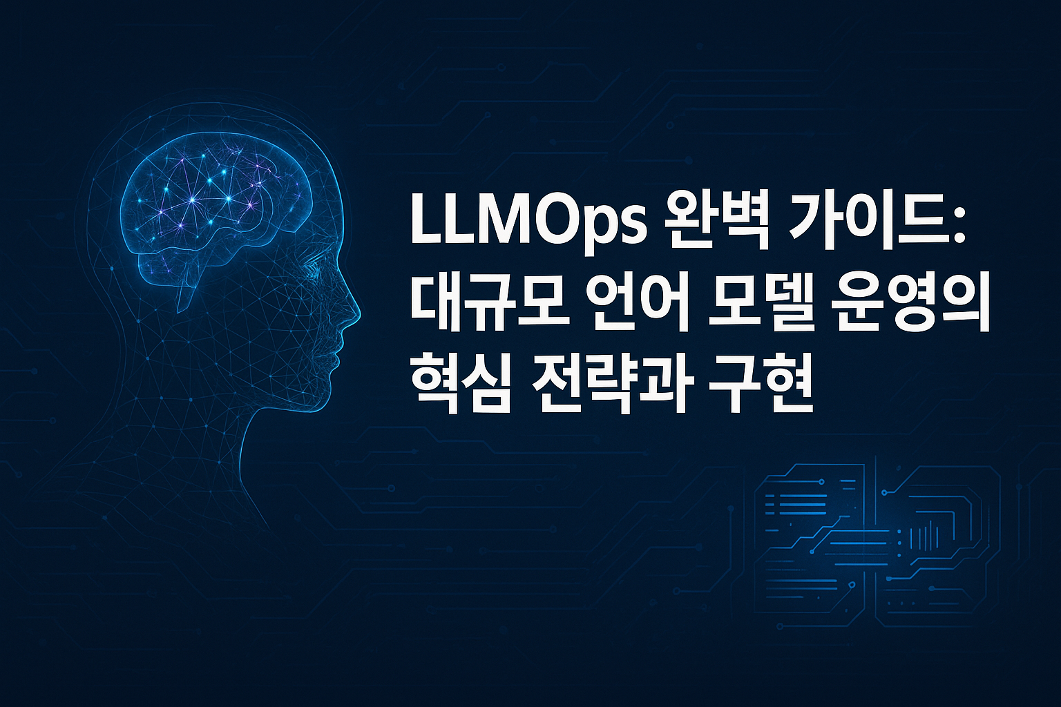 LLMOps 완벽 가이드: 대규모 언어 모델 운영의 핵심 전략과 최신 트렌드 2025