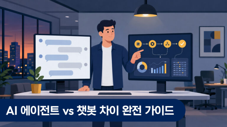 AI 에이전트 vs 챗봇 차이 완전 가이드 — 기업 도입 전 꼭 알아야 할 핵심 비교