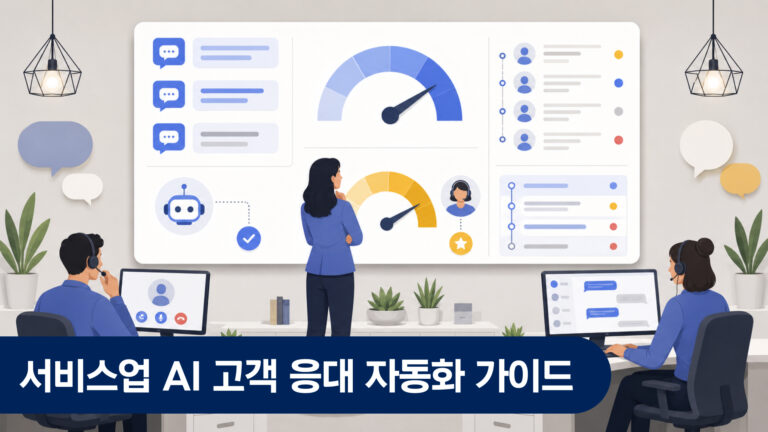 서비스업 AI 고객 응대 자동화 가이드 — CRM 연동 24시간 CS 에이전트 도입 완전 해설 (2026)