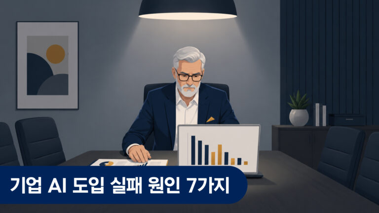 기업 AI 도입 실패 원인 7가지 — 반복되는 패턴과 꼭 피해야 하는 방법 완전 정리