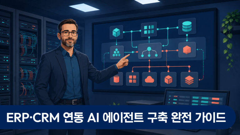 ERP·CRM 연동 AI 에이전트 구축 완전 가이드 — 기존 시스템 교체 없이 AI 자동화하는 2026 실전 방법