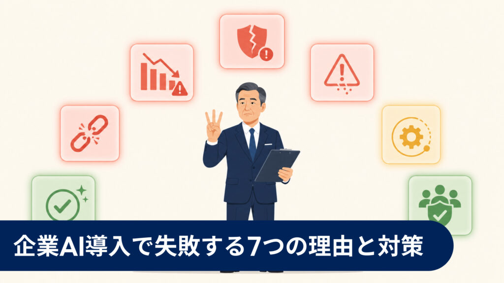 企業AI導入で失敗する7つの理由と対策