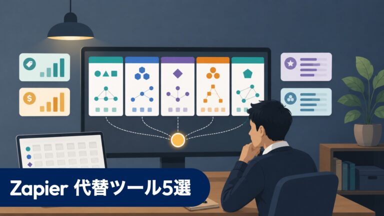 Zapier 代替ツール5選 — 日本語対応・コスト比較 2026年版