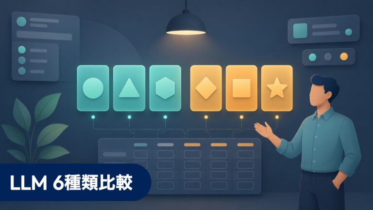 LLM 6種類比較 — GPT-4・Claude・Gemini・Llama・Mistral・Qwen