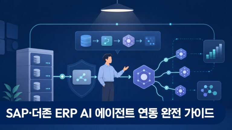 SAP·더존 ERP AI 에이전트 연동 완전 가이드 — 기존 시스템 교체 없이 AI 도입