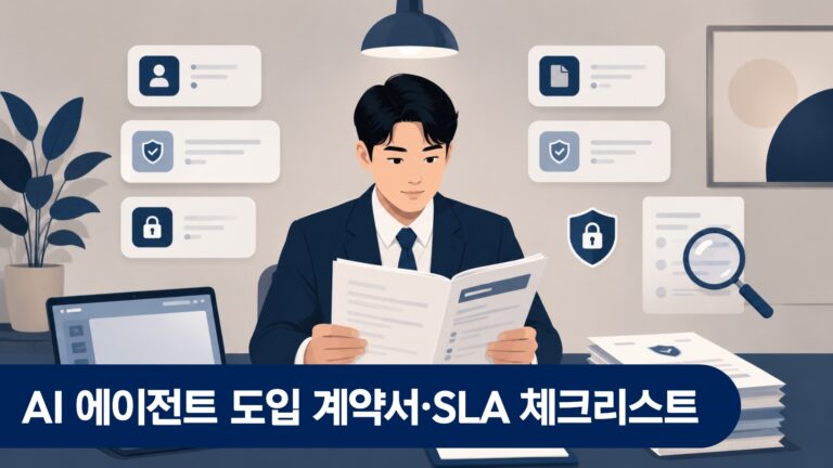 AI 에이전트 도입 계약서·SLA 체크리스트 — 계약 전 반드시 확인할 항목