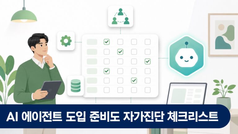 AI 에이전트 도입 준비도 자가진단 체크리스트 — 지금 시작할 수 있는지 확인