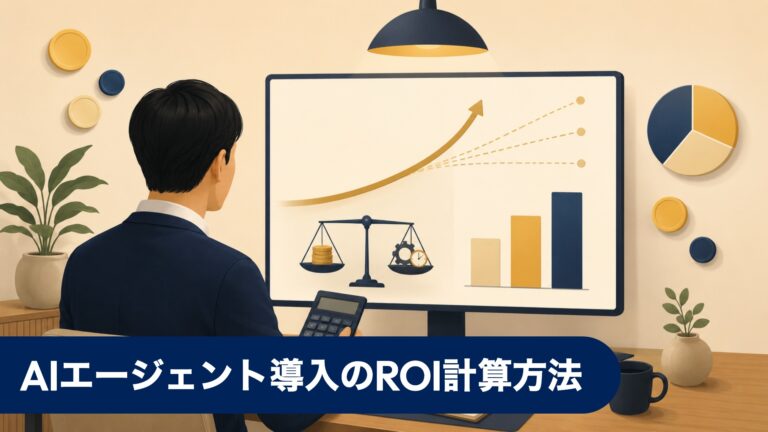 AIエージェント導入のROI計算方法 — 投資対効果を可視化する