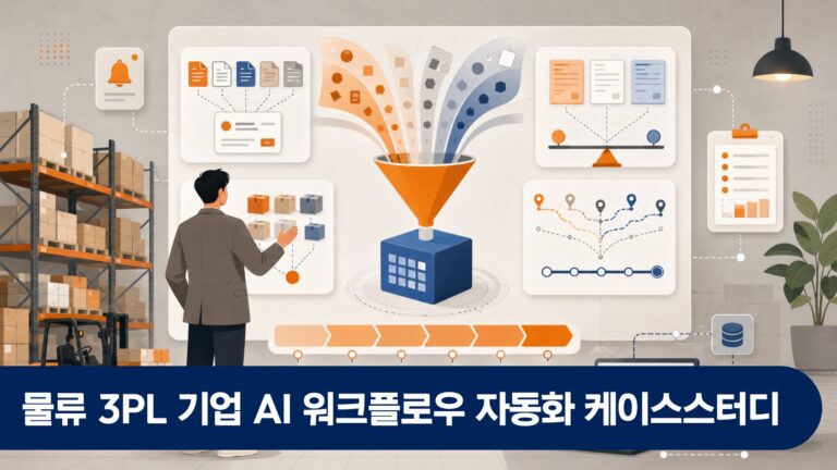 물류 3PL 기업 AI 워크플로우 자동화 케이스스터디 — 6개월 성과 완전 공개