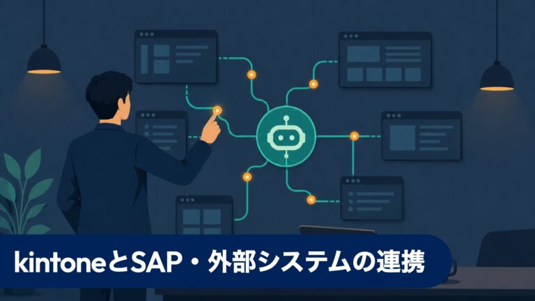 kintoneとSAP・外部システムをAIエージェントでつなぐ実装シナリオ