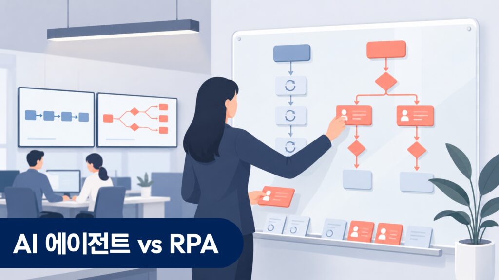 AI 에이전트 vs RPA — 반복업무 유형별 선택 기준