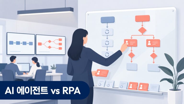 AI 에이전트 vs RPA — 반복업무 유형별 선택 기준