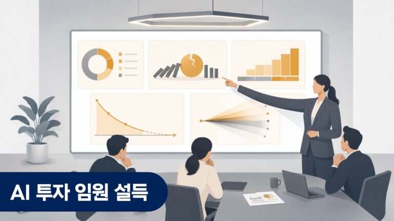AI 투자 임원 설득 — 결정을 바꾸는 데이터 5가지