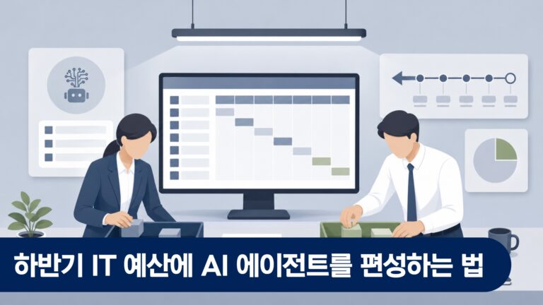 하반기 IT 예산에 AI 에이전트를 편성하는 법