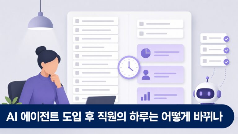 AI 에이전트 도입 후 직원의 하루는 어떻게 바뀌나