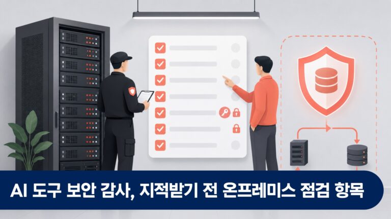 AI 도구 보안 감사, 지적받기 전 온프레미스 점검 항목