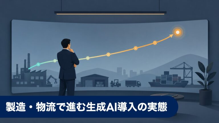 2026年、製造・物流で進む生成AI導入の実態と次の一手