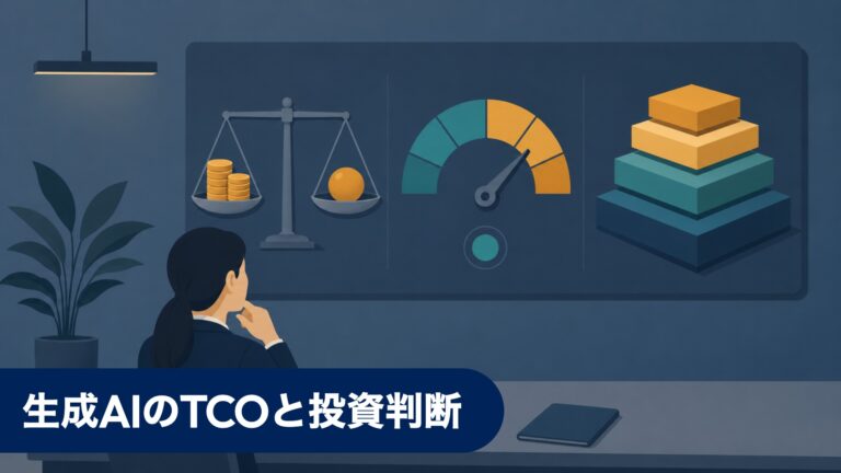 生成AIのTCOと投資判断：効果測定はどう設計するか