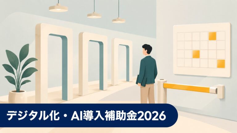 デジタル化・AI導入補助金2026でAI自動化の初期費用を下げる — 対象と申請の実務