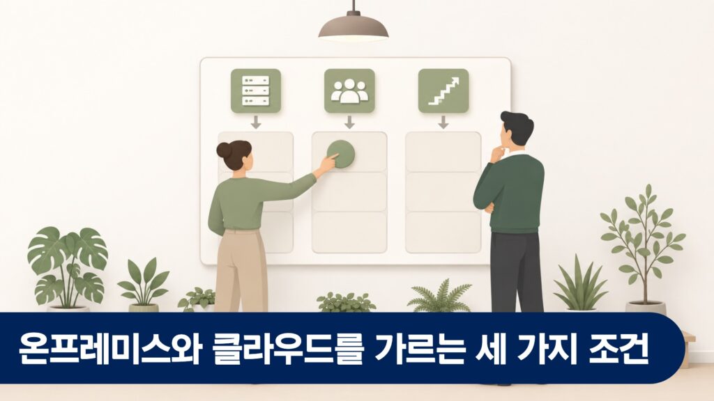 온프레미스와 클라우드를 가르는 세 가지 조건