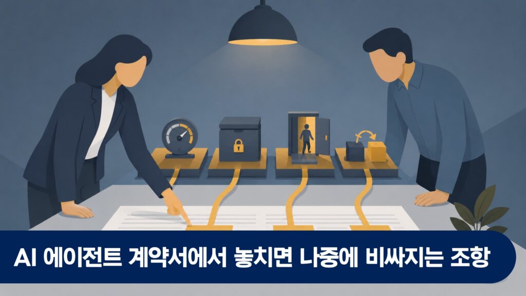 AI 에이전트 계약서에서 놓치면 나중에 비싸지는 조항