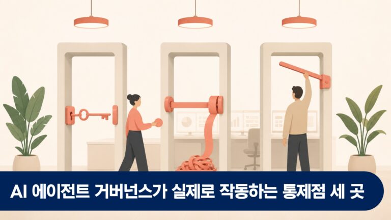 AI 에이전트 거버넌스가 실제로 작동하는 통제점 세 곳