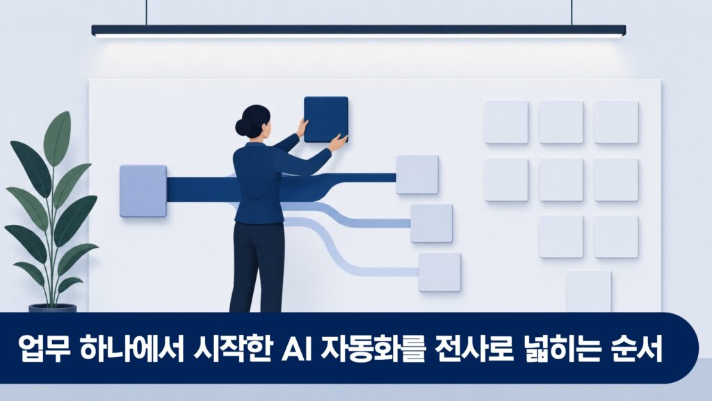 업무 하나에서 시작한 AI 자동화를 전사로 넓히는 순서