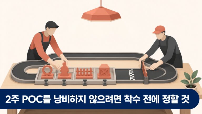 2주 POC를 낭비하지 않으려면 착수 전에 정할 것