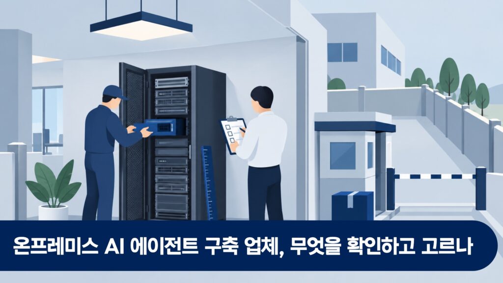 온프레미스 AI 에이전트 구축 업체, 무엇을 확인하고 고르나