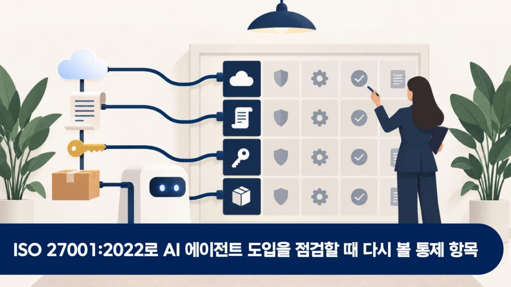 ISO 27001:2022로 AI 에이전트 도입을 점검할 때 다시 볼 통제 항목